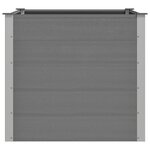 vidaXL Lit surélevé de jardin WPC 100x100x91 cm Gris