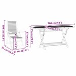 vidaXL Ensemble de salle à manger pour jardin 5 Pièces Beige