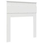 vidaXL Tête de lit Blanc 80 cm Bois d'ingénierie
