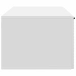 vidaXL Meuble TV mural Blanc 59 5 x 41 x 30 cm Bois d'ingénierie