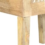 vidaXL Table de chevet peinte à la main 40x30x60 cm Bois de manguier