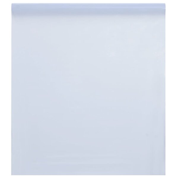 vidaXL Film de fenêtre statique dépoli blanc transparent 45x1000cm PVC