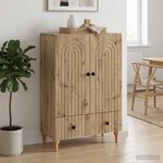 vidaXL Buffet Chêne artisanal 66 x 34 5 x 95 cm Bois d'ingénierie