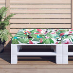 vidaXL Coussin de palette multicolore 70x70x12 cm tissu