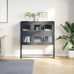 vidaXL Buffet anthracite 100 5x39x107 cm acier laminé à froid