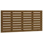 vidaXL Tête de lit murale Marron miel 126x3x63 cm Bois massif de pin