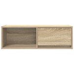 vidaXL Meuble TV chêne sonoma 80x31x25 5 cm bois d'ingénierie