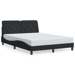 vidaXL Cadre de lit sans matelas noir 120x200 cm velours