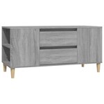 vidaXL Meuble TV Sonoma gris 102x44 5x50 cm Bois d'ingénierie