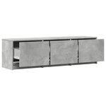 vidaXL Meuble TV Béton Bois d'ingénierie