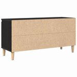 vidaXL Meuble TV Chêne noir 102 x 35 x 50 cm Bois d'ingénierie