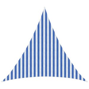 vidaXL Voile d'ombre Bleu et Blanc 3 x 3 x 3 m HDPE