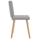 vidaXL Chaises à manger lot de 4 gris nuage tissu