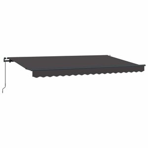 vidaXL Auvent Rétractable Anthracite 350 x 200 cm tissu