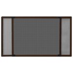 vidaXL Moustiquaire extensible pour fenêtres Marron (100-193)x75 cm