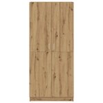 vidaXL Armoire en chêne artisanal 90 x 52 x 200 cm bois d'ingénierie