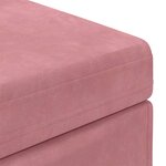 vidaXL Tabouret Rose 81 x 41 x 40 cm Velours et Bois Composite
