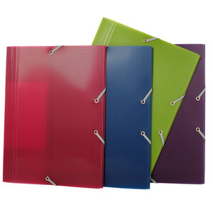 Chemise 3 Rabats + Elast 24x32 LINICOLOR INTENSIVE Assortie EXACOMPTA