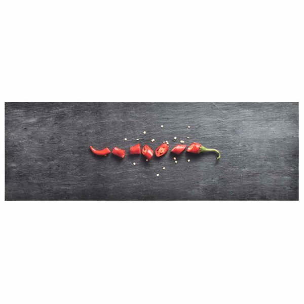 vidaXL Tapis de cuisine lavable Poivre 60x180 cm