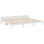 VidaXL Cadre de lit familial sans matelas blanc 240x200 cm