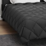vidaXL Duvet d'hiver Anthracite 220 x 200 cm Microfibre
