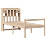 vidaXL Lit bibliothèque sans matelas 75x190 cm bois de pin massif