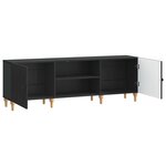 vidaXL Meuble TV 150 x 31 x 50 cm Noir Bois d'ingénierie