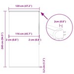 vidaXL Store enrouleur de douche avec cassette largeur du tissu 116 cm