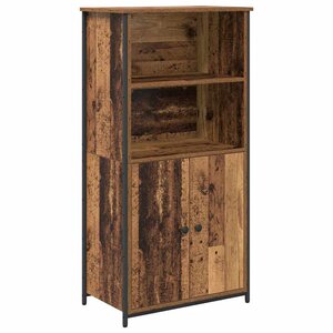vidaXL Haut Armoire Bois Ancien 62 x 36 x 121 5 cm Bois d'ingénierie
