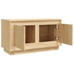 vidaXL Meuble TV chêne sonoma 80x35x45 cm bois d'ingénierie