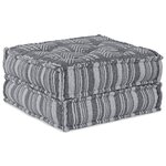 vidaXL Coussin 2 Pièces Gris clair 70 x 70 x 36 cm Polyester