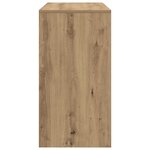 vidaXL Bureau d'écriture Chêne artisanal Bois d'ingénierie