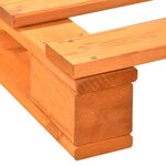 vidaXL Cadre de lit de palette sans matelas 180x200cm bois massif