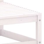 vidaXL Repose-pieds de jardin avec coussins lot de 2 Blanc Bois de pin