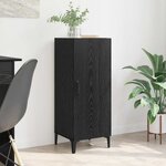 vidaXL Buffet Chêne noir 34 5 x 34 x 90 cm Bois d'ingénierie