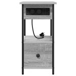vidaXL Cabinet de chevet Gris Sonoma 60 x 30 x 61 cm Bois d'ingénierie