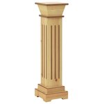 vidaXL Support pilier carré à plantes Bois clair 17x17x66 cm MDF