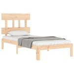 vidaXL Cadre de lit sans matelas bois de pin massif