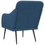 vidaXL Fauteuil Bleu 63x76x80 cm Tissu