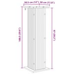 vidaXL Support de Plante Chêne Sonoma 30 5 x 30 x 100 5 cm