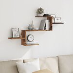 vidaXL Étagère murale vieux bois 104x15x49 cm bois d'ingénierie