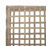 vidaXL Chaises de jardin 2 Pièces avec coussins en poly rattan beige