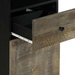 vidaXL Armoire de salle de bain 38x33x160 cm bois massif de manguier