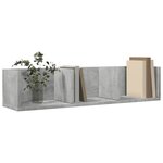 vidaXL Armoires murales 2Pièces gris béton 75x18x16 5cm bois d'ingénierie