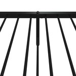 vidaXL Cadre de lit métal sans matelas avec pied de lit noir 100x190cm