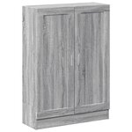 vidaXL Bibliothèque sonoma gris 82 5x30 5x115 cm bois d'ingénierie