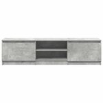 vidaXL Meuble TV Gris béton 140x40x35 5 cm Bois d'ingénierie