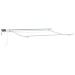 vidaXL Auvent Rétractable Vert et blanc 300 x 250 cm Tissu et acier