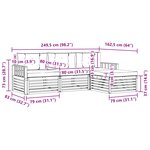 vidaXL Ensemble de canapés d'extérieur 4 pc Naturel et Beige
