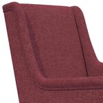 vidaXL Fauteuil Bordeaux Tissu
